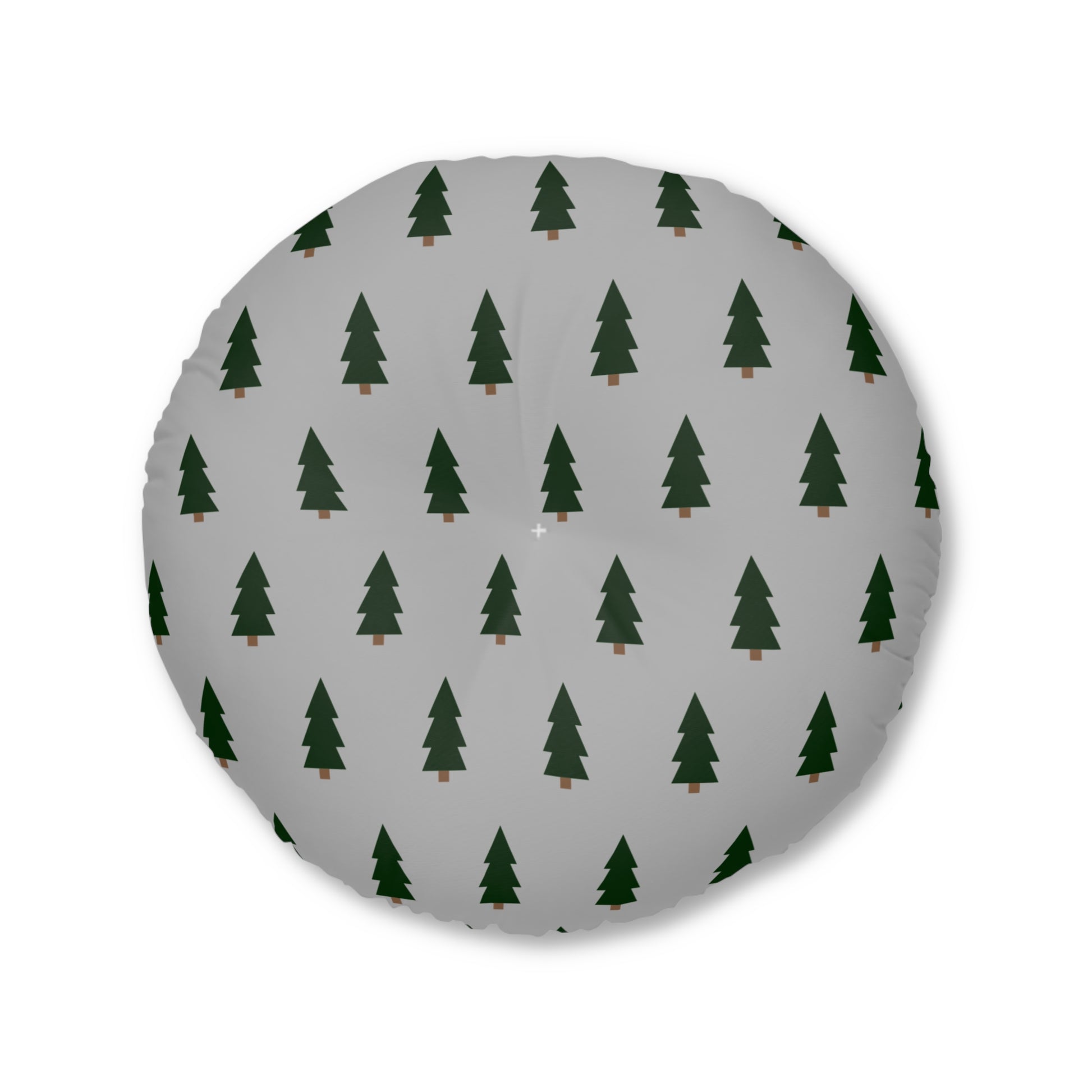 Christmas Tufted Floor Pillow, Round | Holiday Decor, Cozy Seating, Gifts, Home Accents, Festive Cushion