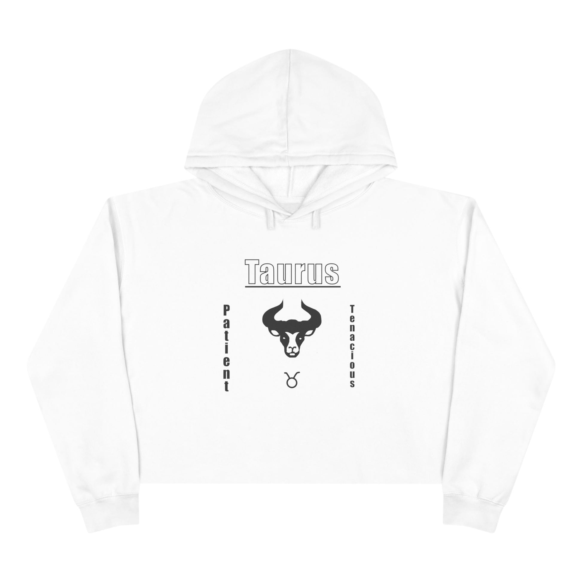 Taurus Zodiac Crop Hoodie, Astrology Sweater, Gift for Taurus, Trendy Crop Top, Birthday Present, Zodiac Apparel