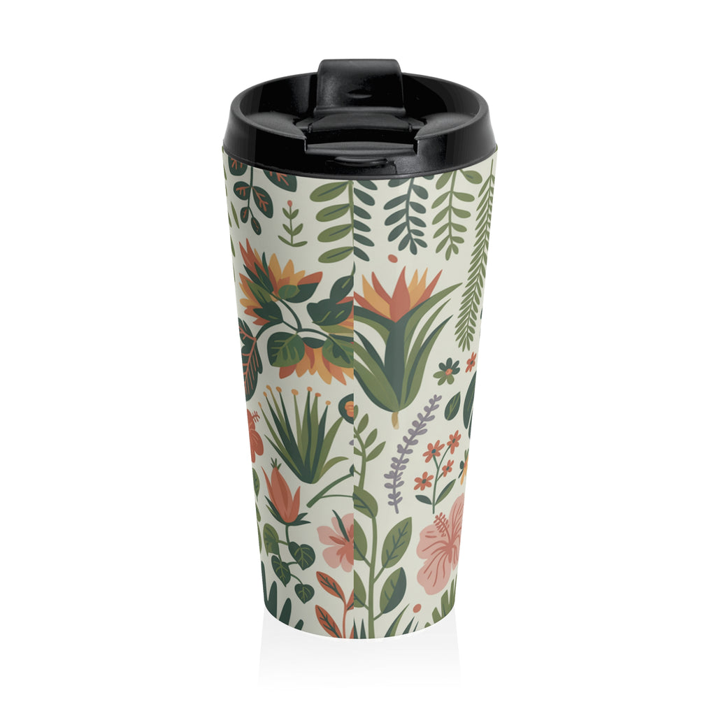 Floral Stainless Steel Travel Mug - Perfect for Nature Lovers