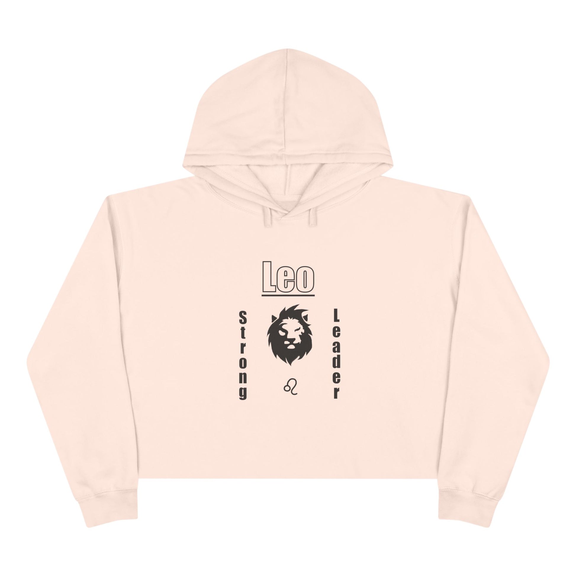 Leo Zodiac Crop Hoodie - Strong Leader Gift, Astrology Apparel, Astrology Gifts, Zodiac Sign Hoodie, Horoscope Fashion