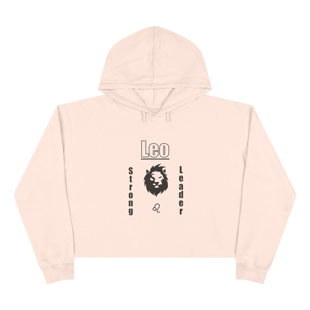 Leo Zodiac Crop Hoodie - Strong Leader Gift, Astrology Apparel, Astrology Gifts, Zodiac Sign Hoodie, Horoscope Fashion