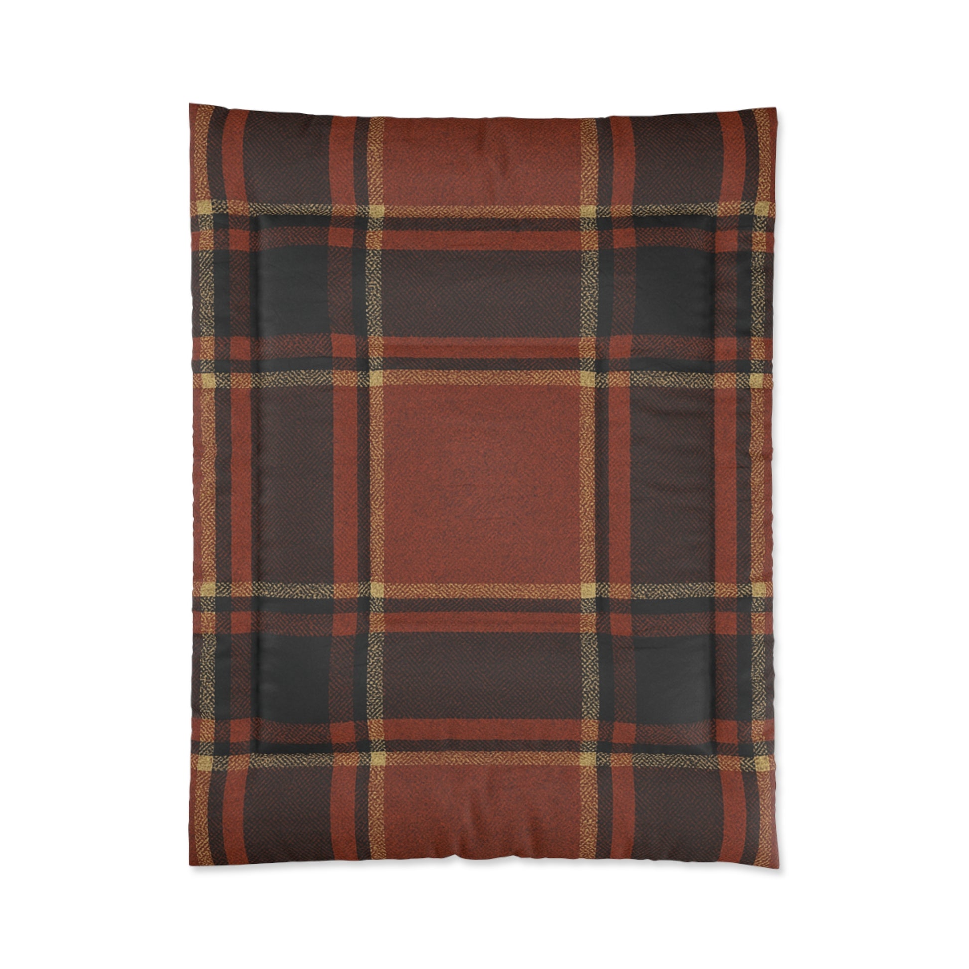 Plaid Comforter - Cozy Blanket for Home, Rustic Style Bedding, Warm Quilt for Fall, Perfect for Gifting, Bedroom Decor