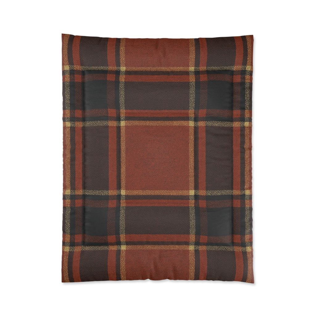 Plaid Comforter - Cozy Blanket for Home, Rustic Style Bedding, Warm Quilt for Fall, Perfect for Gifting, Bedroom Decor