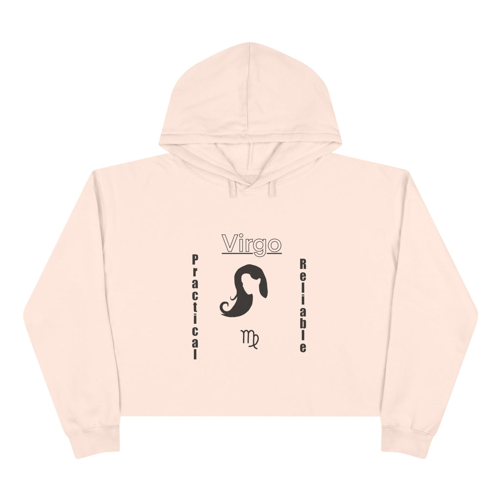 Virgo Crop Hoodie - Practical & Reliable, Astrology Gift, Zodiac Sweatshirt, Horoscope Apparel, Virgo Season Clothing, Personalized [...]