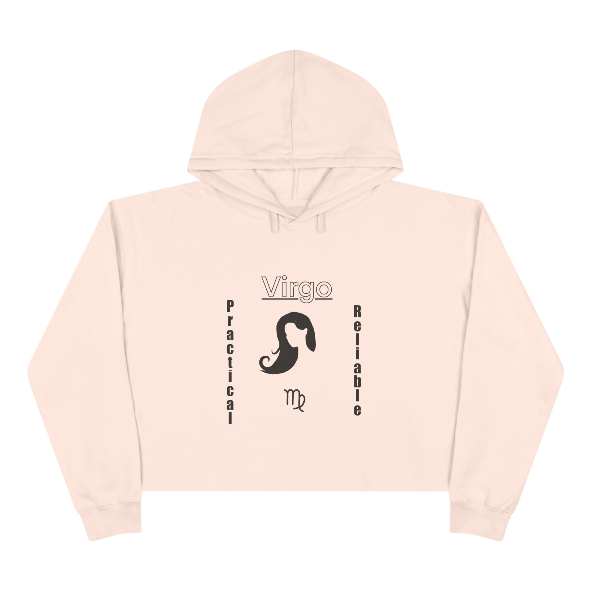 Virgo Crop Hoodie - Practical & Reliable, Astrology Gift, Zodiac Sweatshirt, Horoscope Apparel, Virgo Season Clothing, Personalized [...]