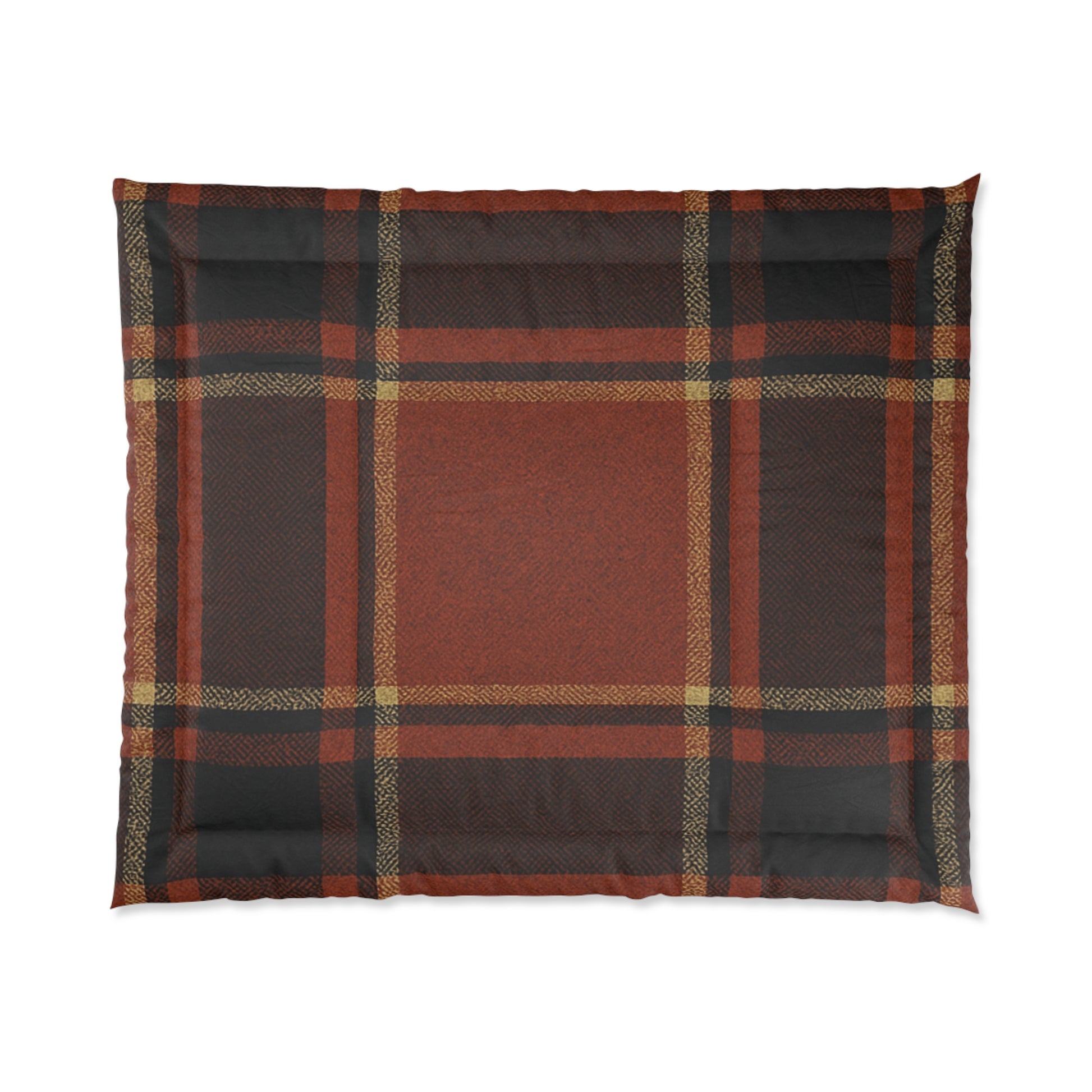 Plaid Comforter - Cozy Blanket for Home, Rustic Style Bedding, Warm Quilt for Fall, Perfect for Gifting, Bedroom Decor