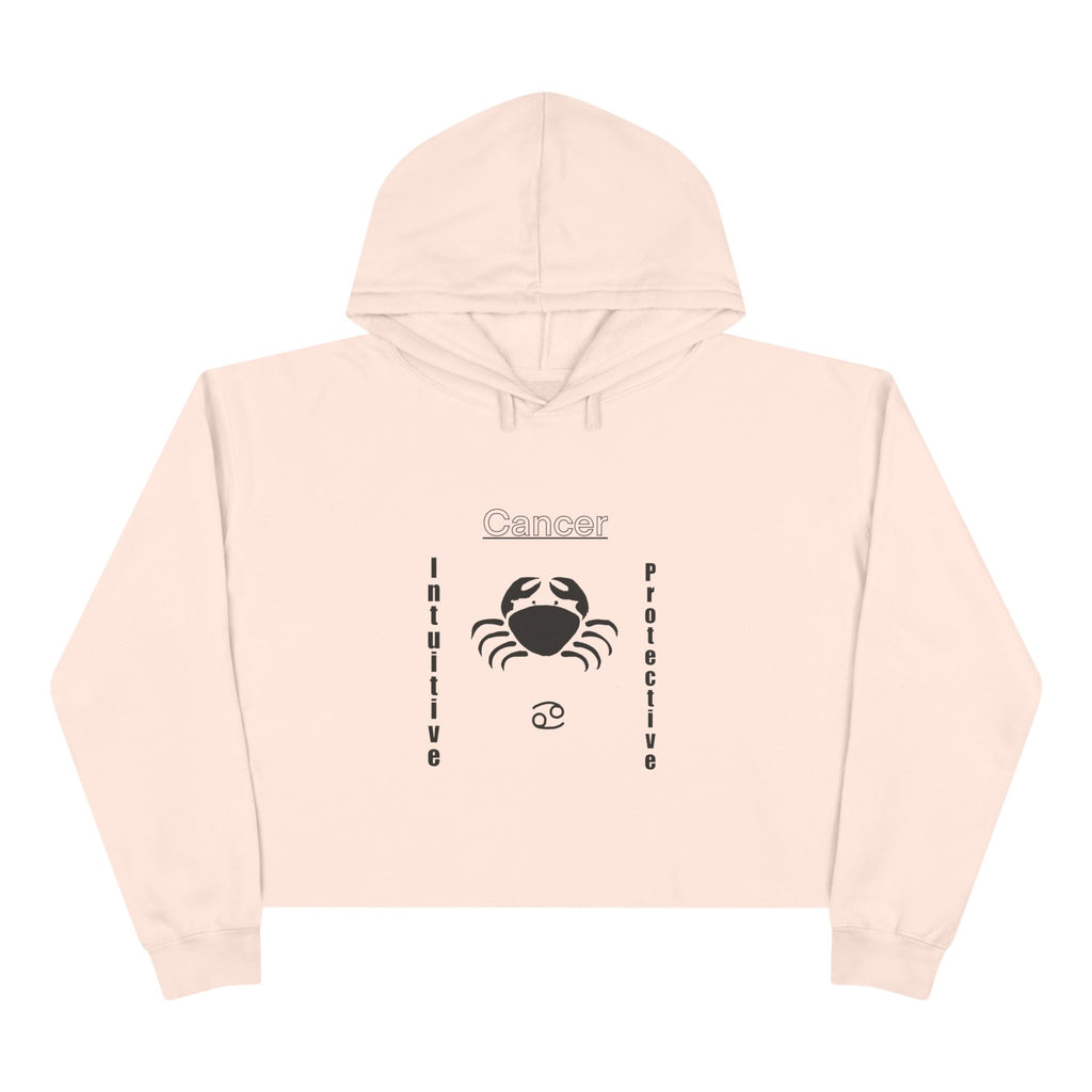 Cancer Zodiac Crop Hoodie | Intuitive & Protective Astrology Apparel, Gift for Astrology Lovers, Zodiac Sign Clothing, Birthday Present