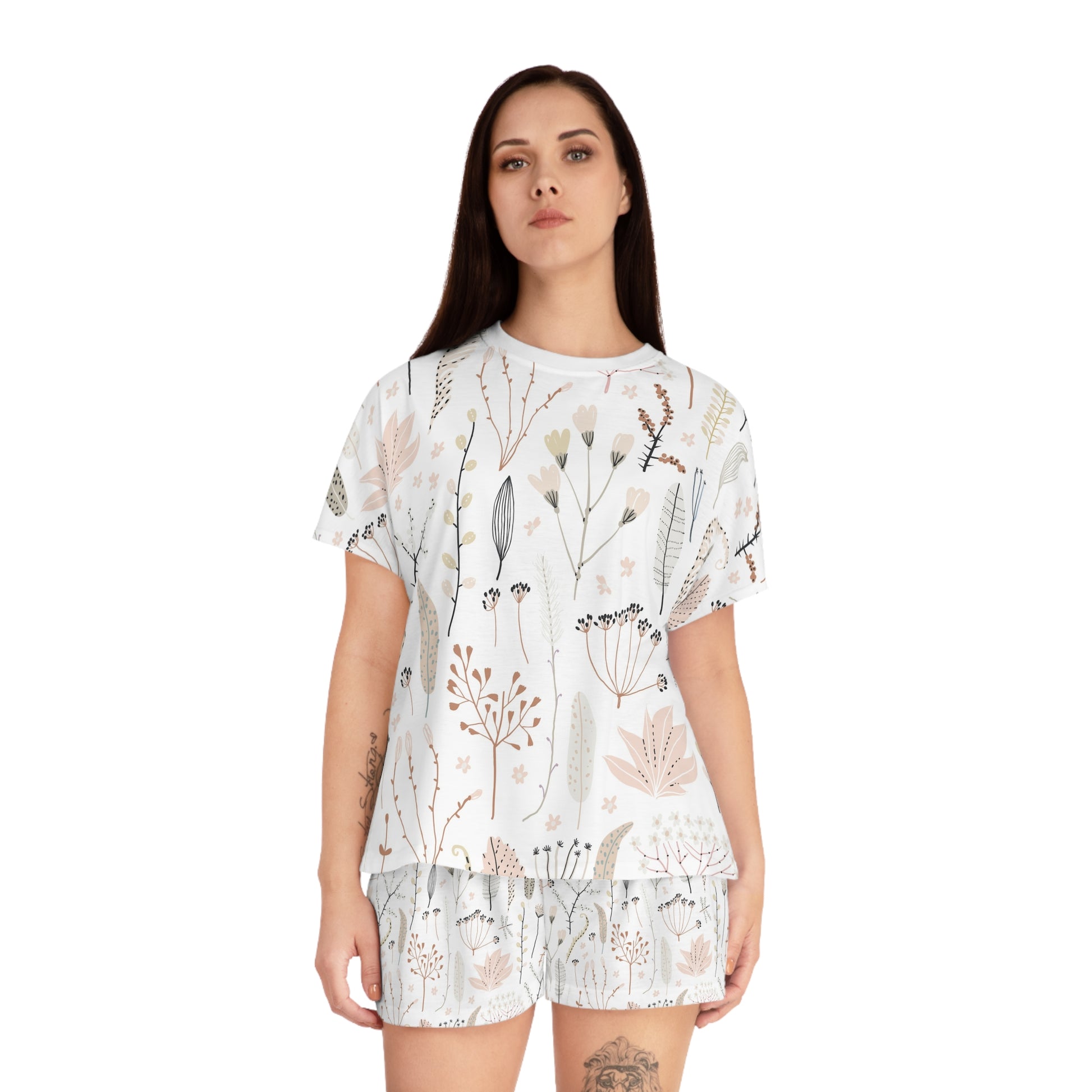 Floral Women's Pajama Set - Comfy Sleepwear, Cute Loungewear, Perfect for Summer Nights, Gift for Her, Relaxing Home Outfit