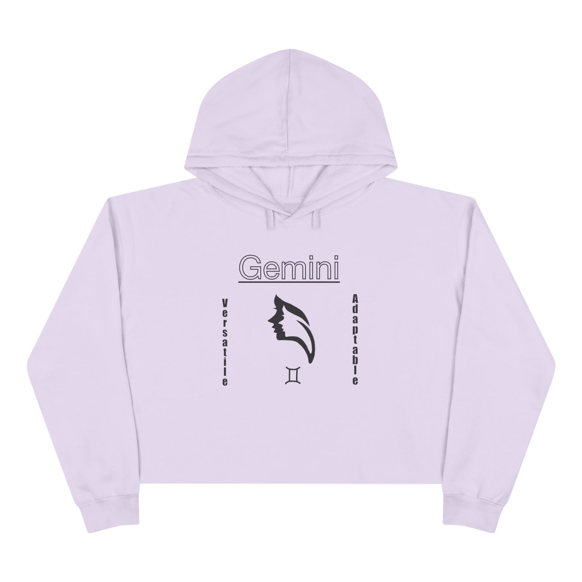 Gemini Crop Hoodie, Zodiac Apparel, Astrology Fashion, Unique Gift for Her, Cute and Comfy Sweatshirt