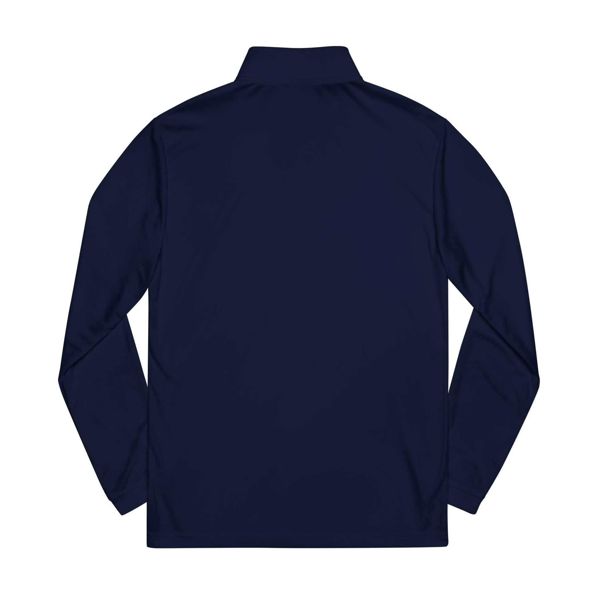 "Don't Sweat It" Adidas Quarter-Zip Pullover — White Performance Golf Top