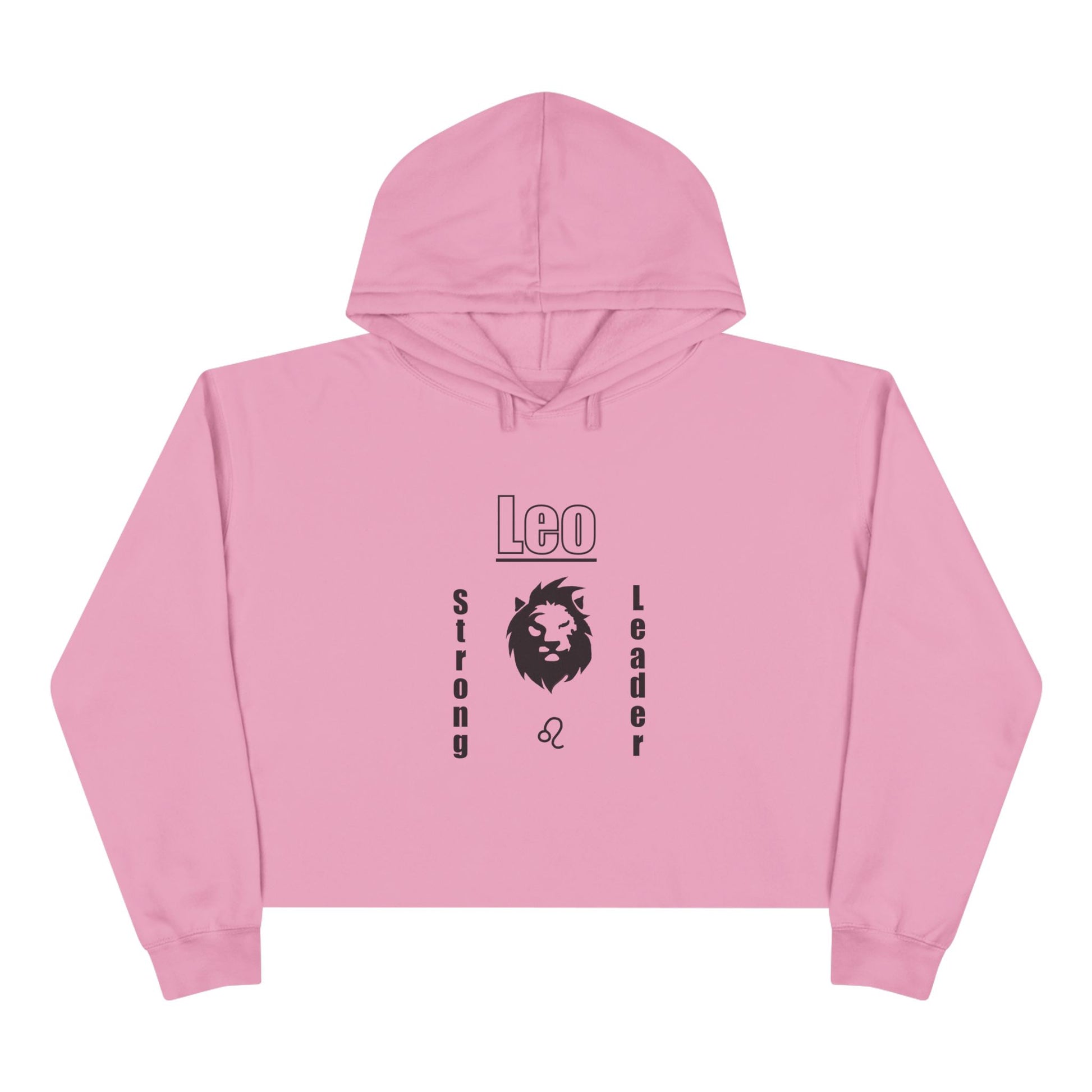 Leo Zodiac Crop Hoodie - Strong Leader Gift, Astrology Apparel, Astrology Gifts, Zodiac Sign Hoodie, Horoscope Fashion