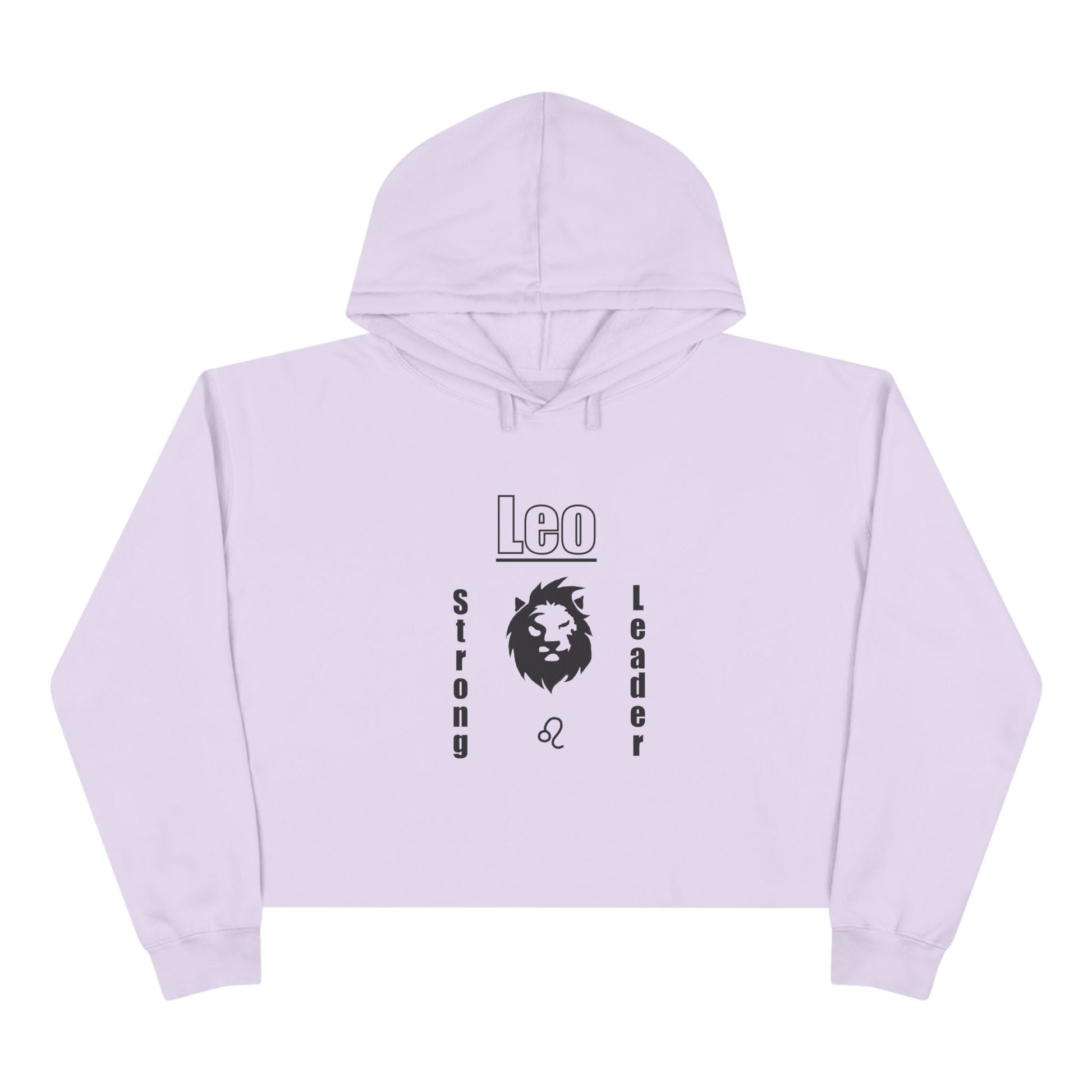 Leo Zodiac Crop Hoodie - Strong Leader Gift, Astrology Apparel, Astrology Gifts, Zodiac Sign Hoodie, Horoscope Fashion