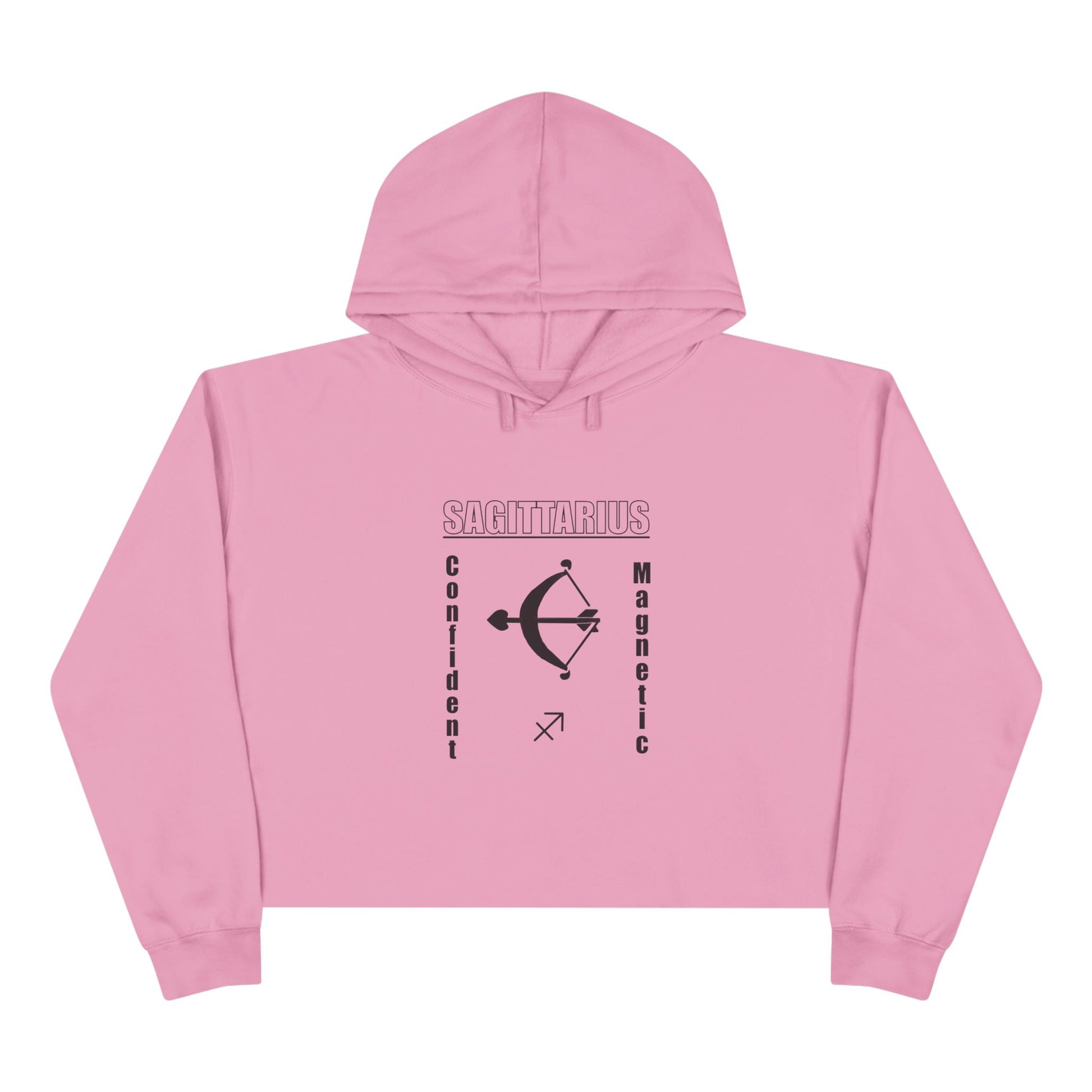 Sagittarius Crop Hoodie - Confident & Magnetic, Astrology Gift, Zodiac Apparel, Trendy Fashion, Casual Wear, Birthday Present