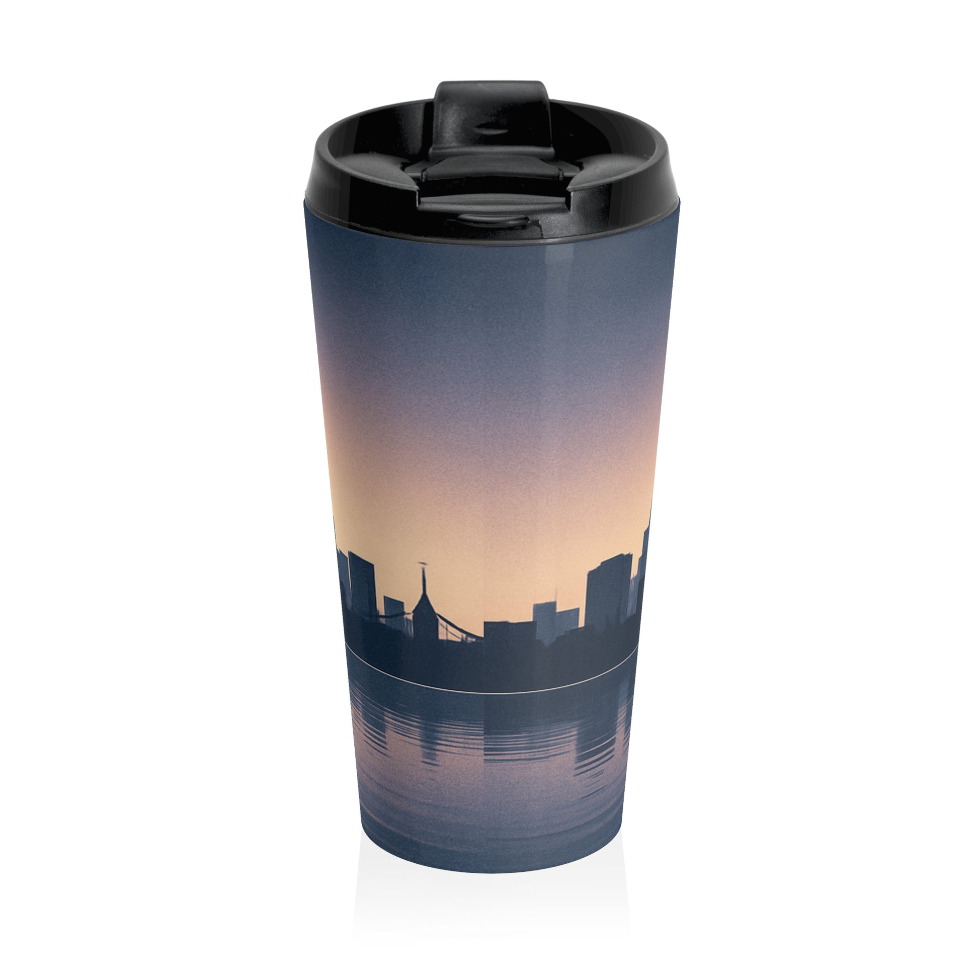 Sunrise Skyline Stainless Steel Travel Mug