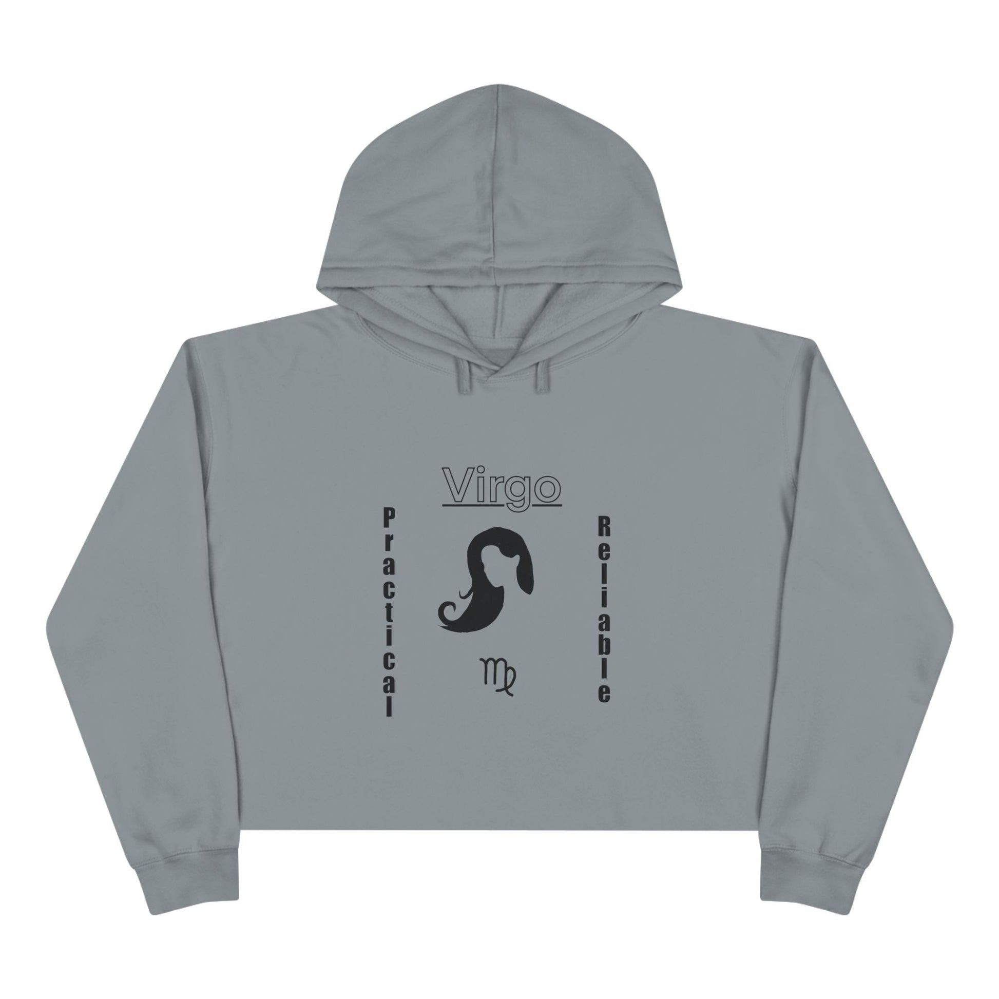 Virgo Crop Hoodie - Practical & Reliable, Astrology Gift, Zodiac Sweatshirt, Horoscope Apparel, Virgo Season Clothing, Personalized [...]