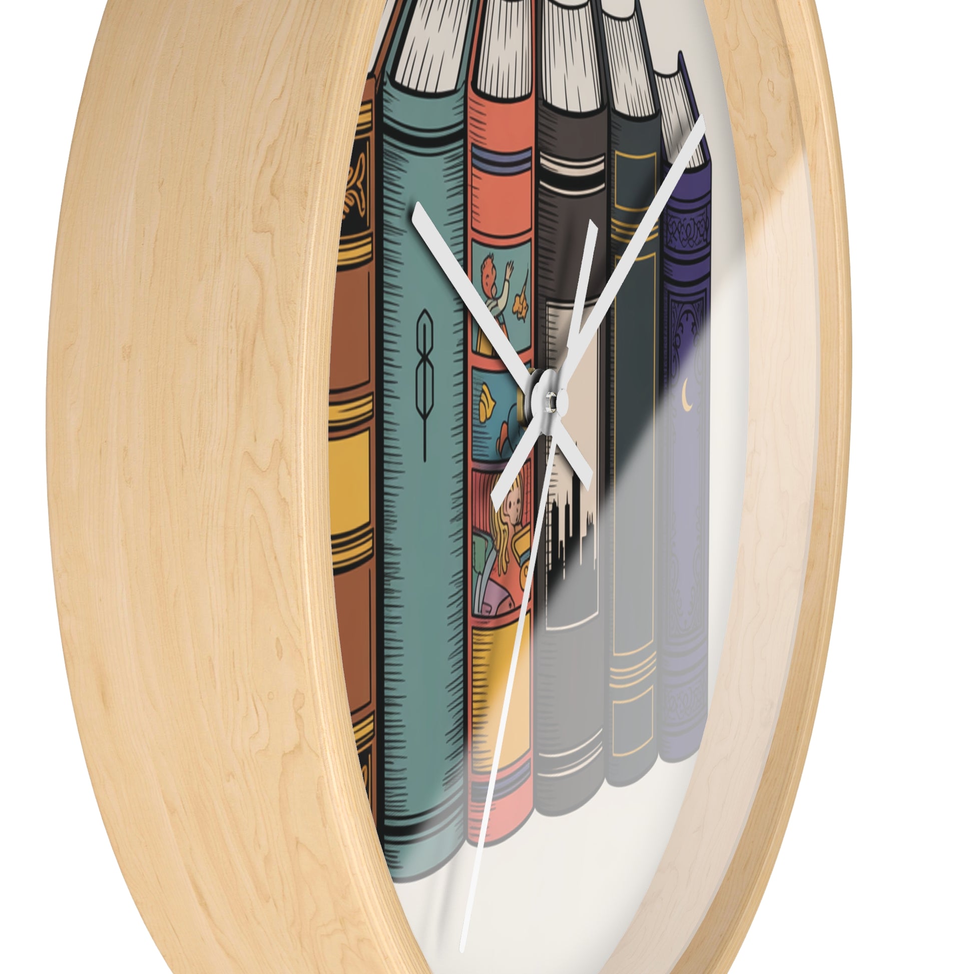 Book Lover's Wall Clock - Literary Decor for Cozy Homes