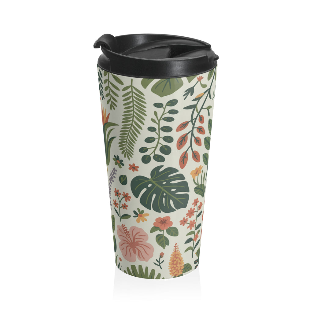 Floral Stainless Steel Travel Mug - Perfect for Nature Lovers