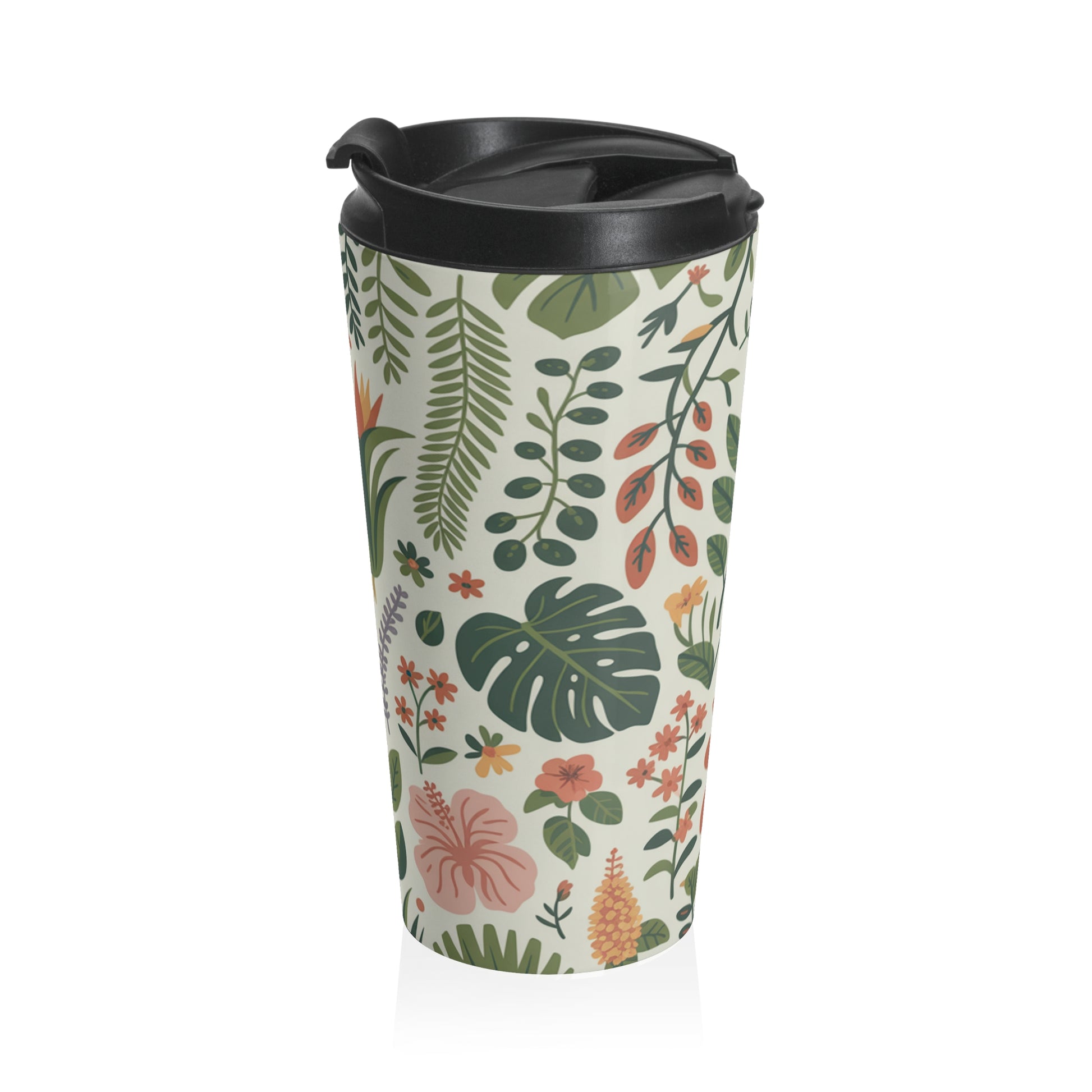 Floral Stainless Steel Travel Mug - Perfect for Nature Lovers