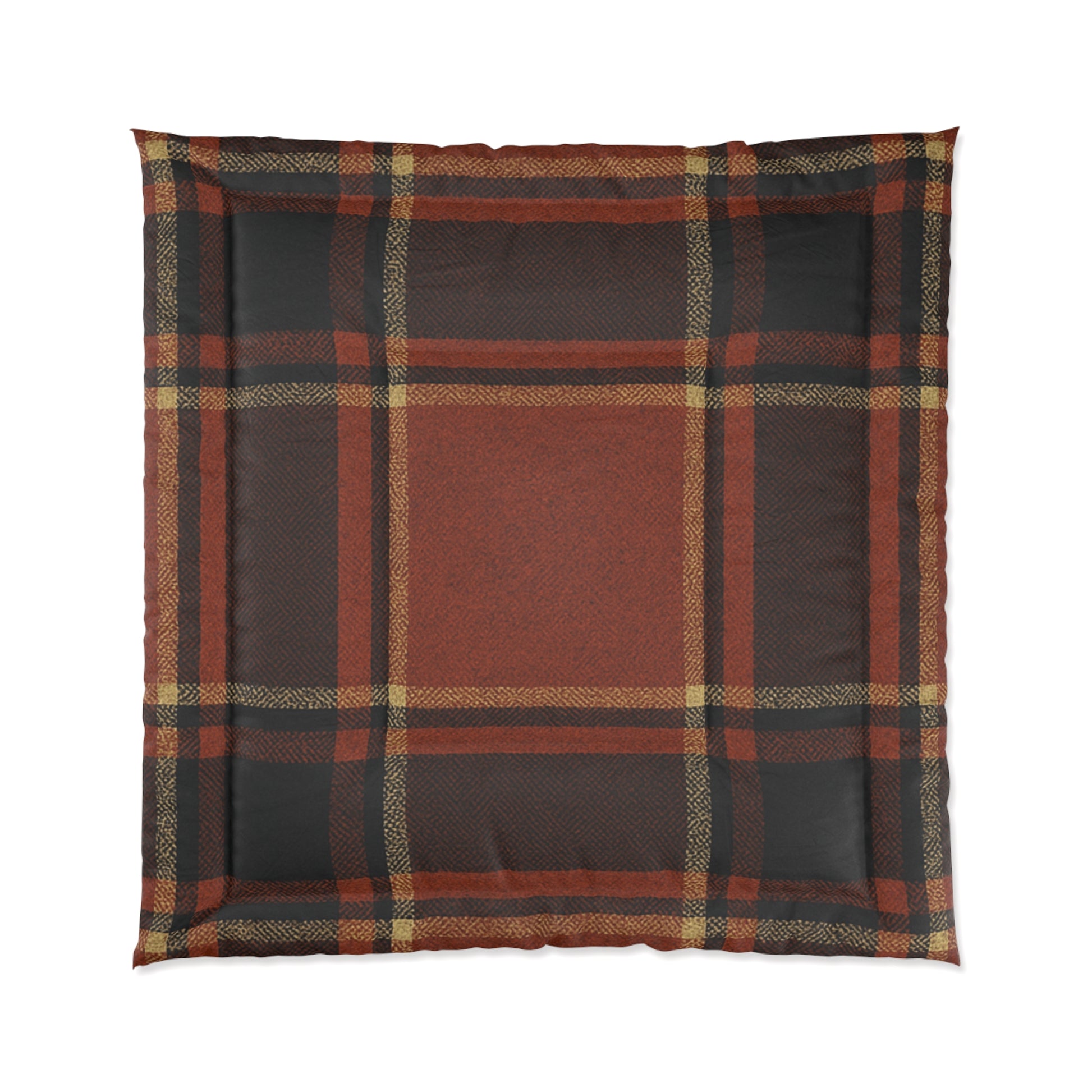 Plaid Comforter - Cozy Blanket for Home, Rustic Style Bedding, Warm Quilt for Fall, Perfect for Gifting, Bedroom Decor
