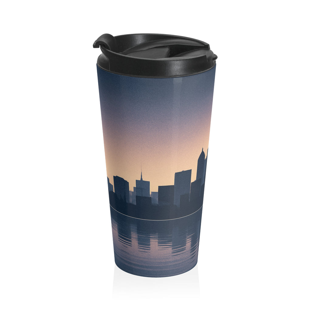 Sunrise Skyline Stainless Steel Travel Mug