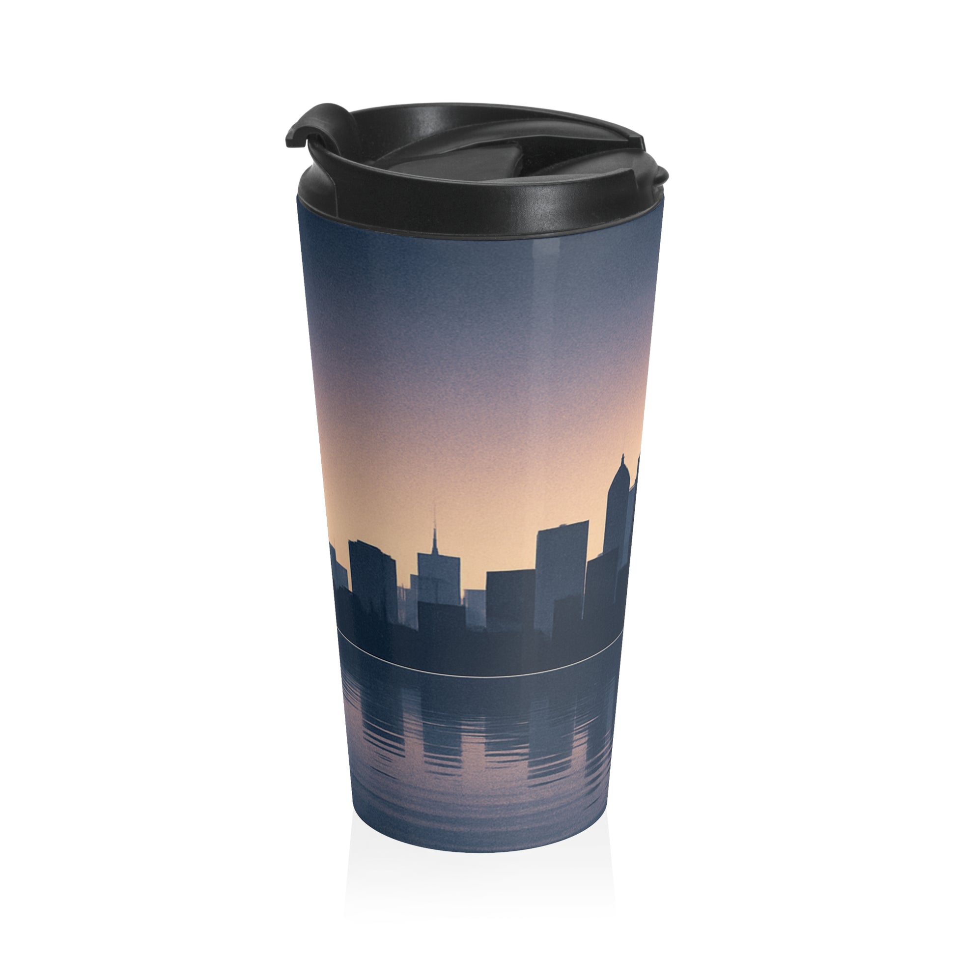 Sunrise Skyline Stainless Steel Travel Mug