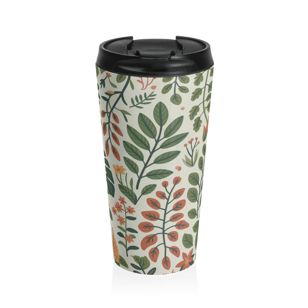 Floral Stainless Steel Travel Mug - Perfect for Nature Lovers
