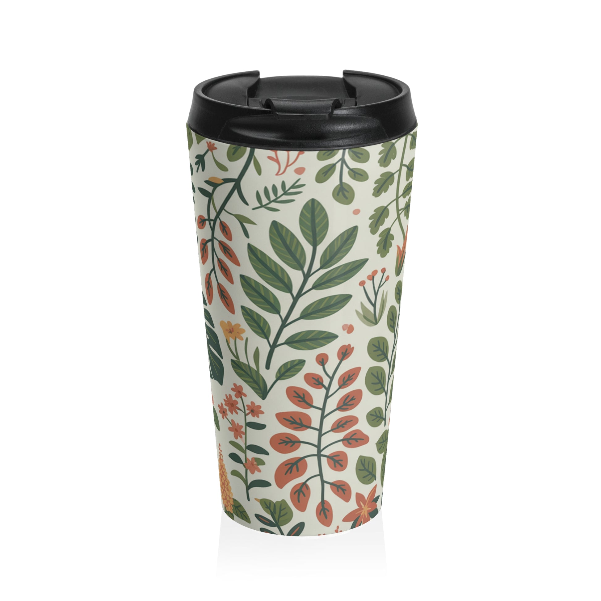 Floral Stainless Steel Travel Mug - Perfect for Nature Lovers