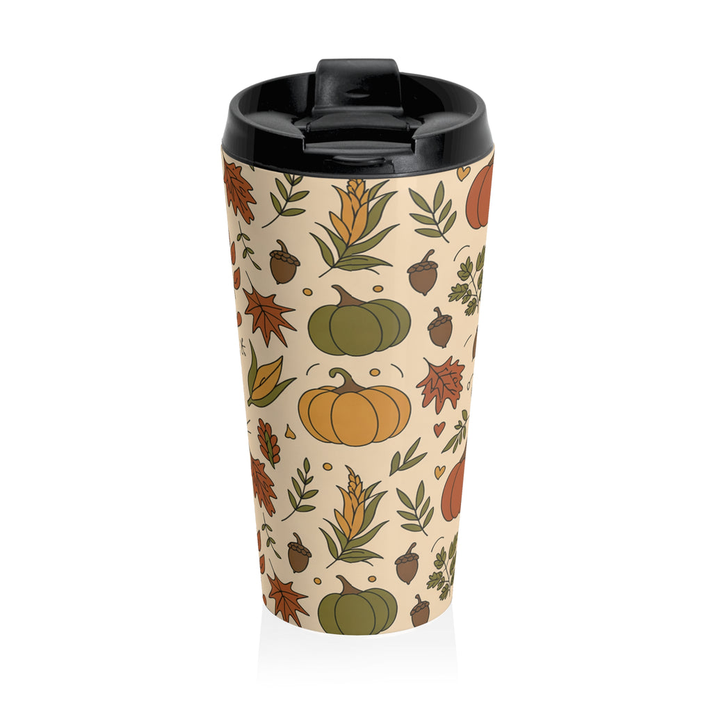 Autumn Harvest Stainless Steel Travel Mug