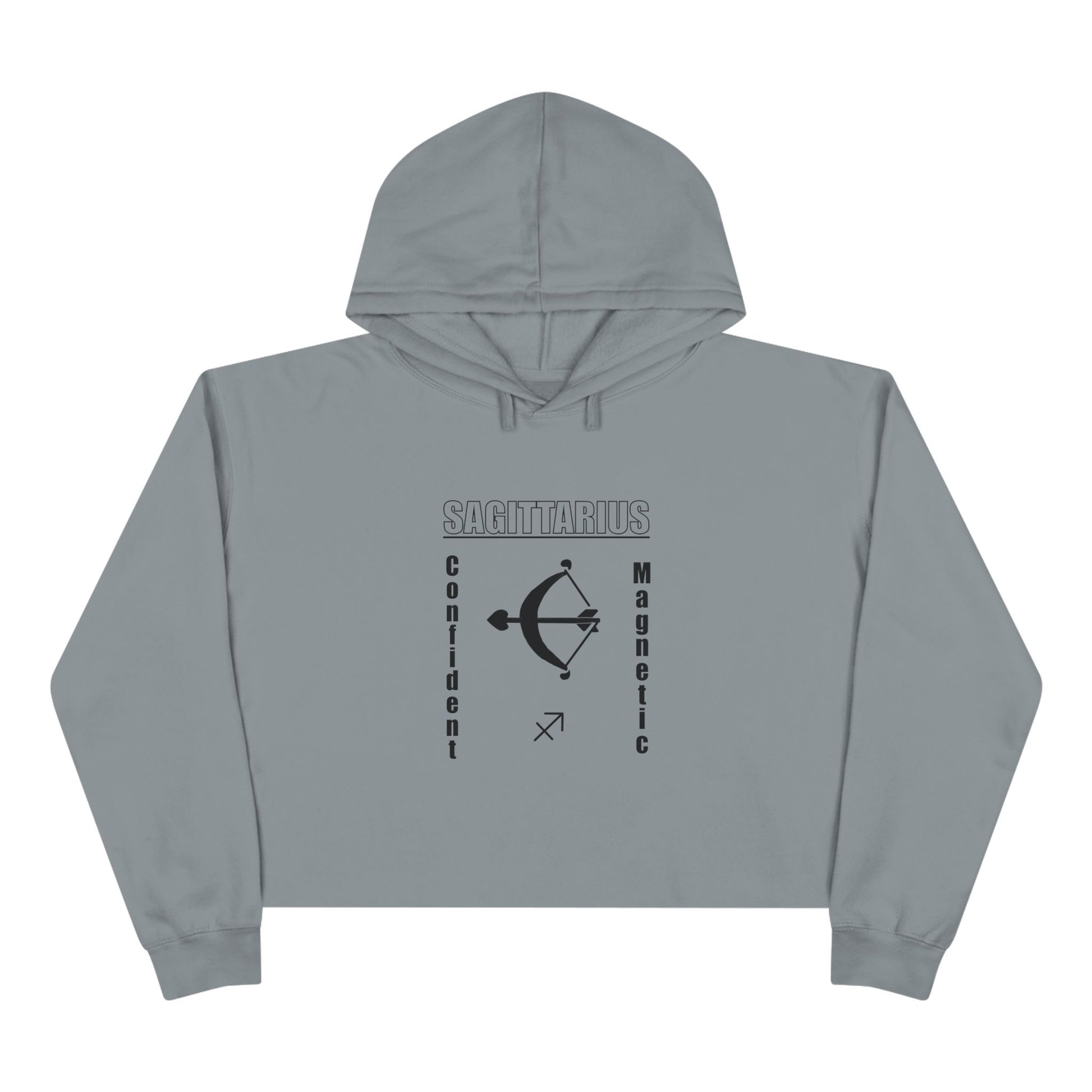 Sagittarius Crop Hoodie - Confident & Magnetic, Astrology Gift, Zodiac Apparel, Trendy Fashion, Casual Wear, Birthday Present