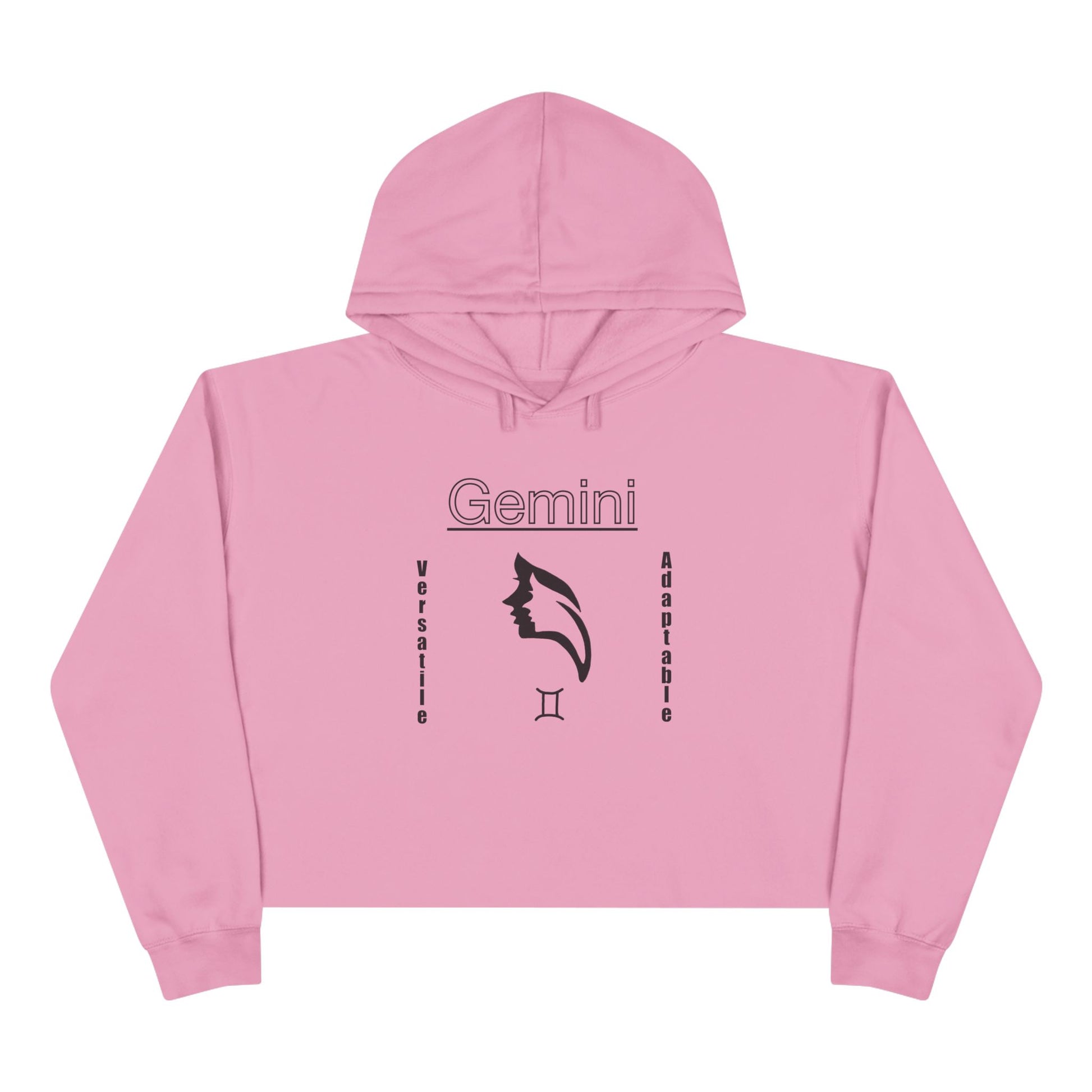 Gemini Crop Hoodie, Zodiac Apparel, Astrology Fashion, Unique Gift for Her, Cute and Comfy Sweatshirt