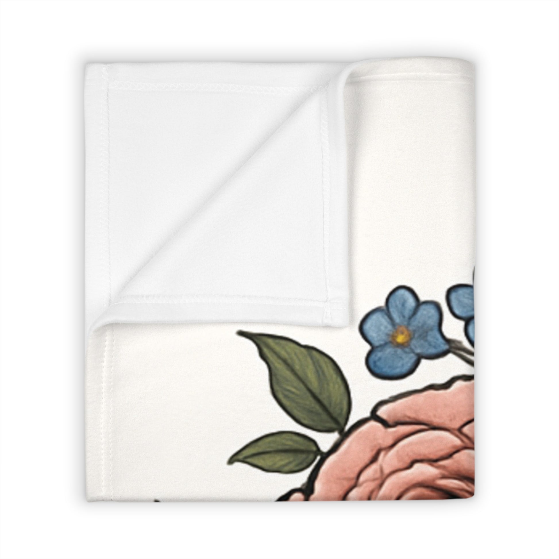 Floral Sword Throw Blanket | Cozy Home Decor, Gift for Her, Vintage Style, Bed or Couch, Perfect for Any Occasion