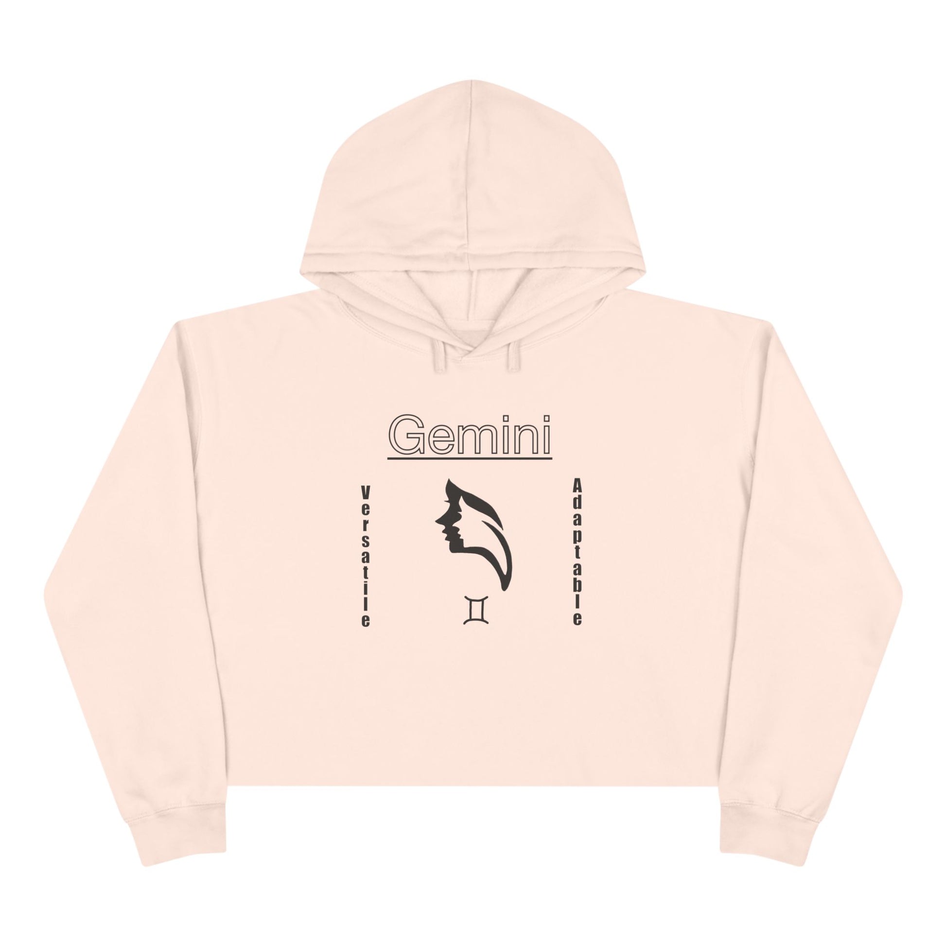 Gemini Crop Hoodie, Zodiac Apparel, Astrology Fashion, Unique Gift for Her, Cute and Comfy Sweatshirt