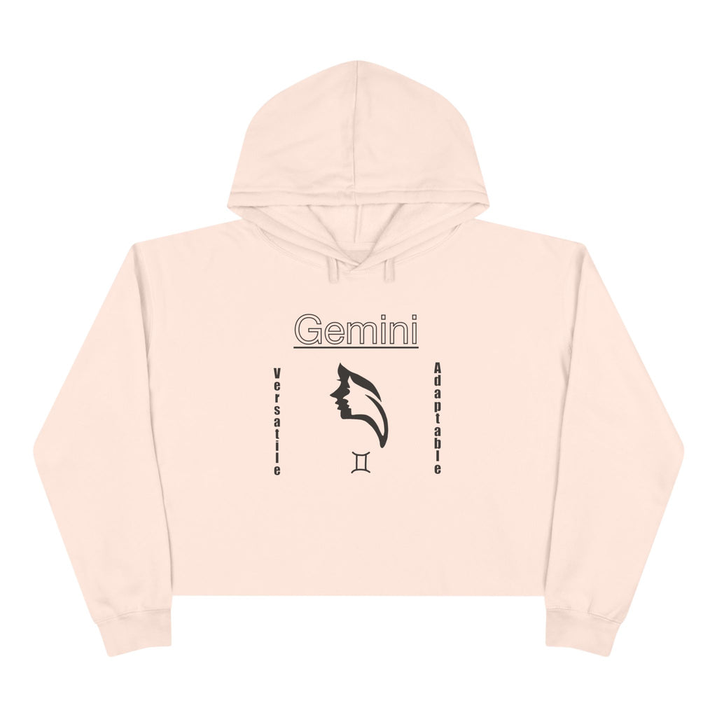 Gemini Crop Hoodie, Zodiac Apparel, Astrology Fashion, Unique Gift for Her, Cute and Comfy Sweatshirt