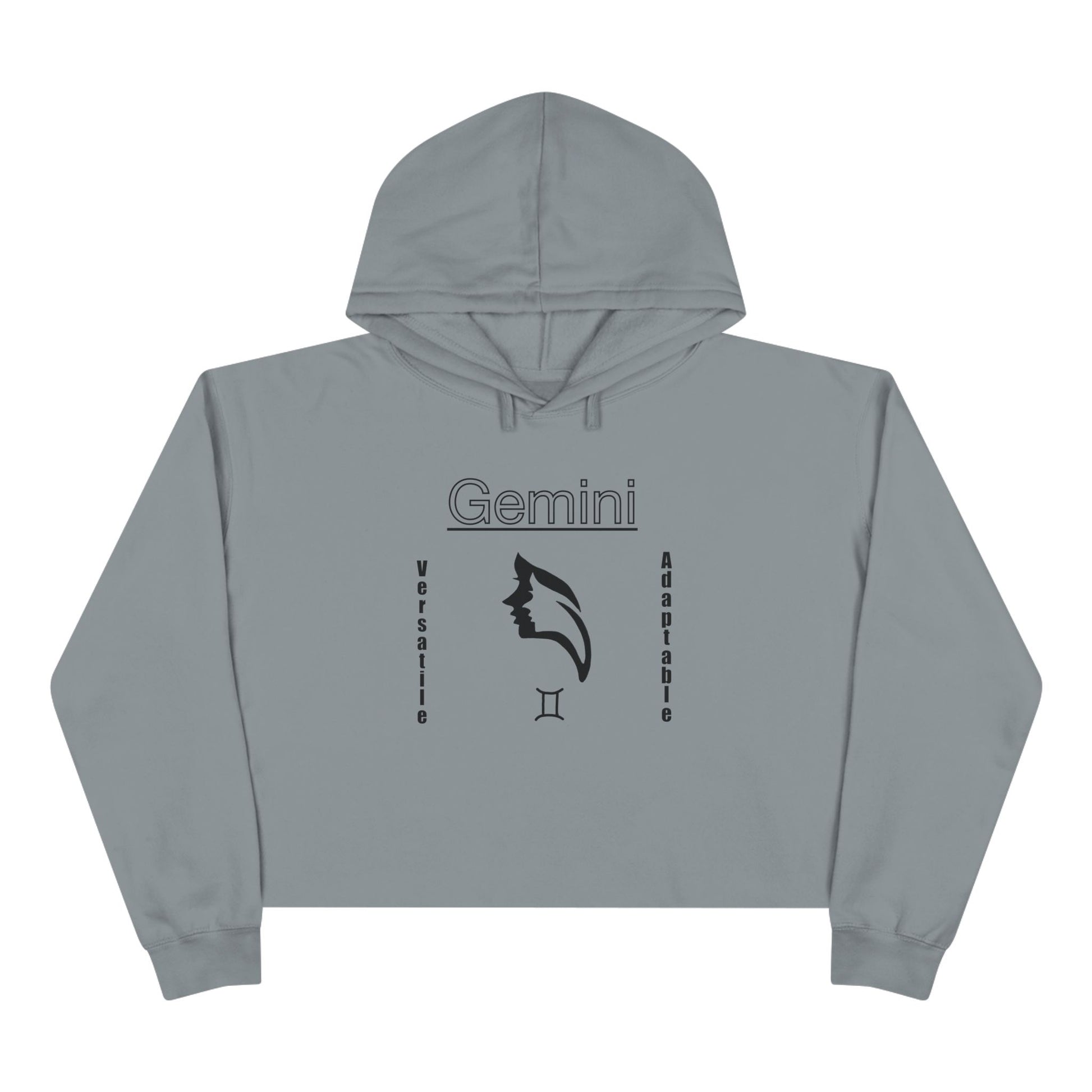 Gemini Crop Hoodie, Zodiac Apparel, Astrology Fashion, Unique Gift for Her, Cute and Comfy Sweatshirt