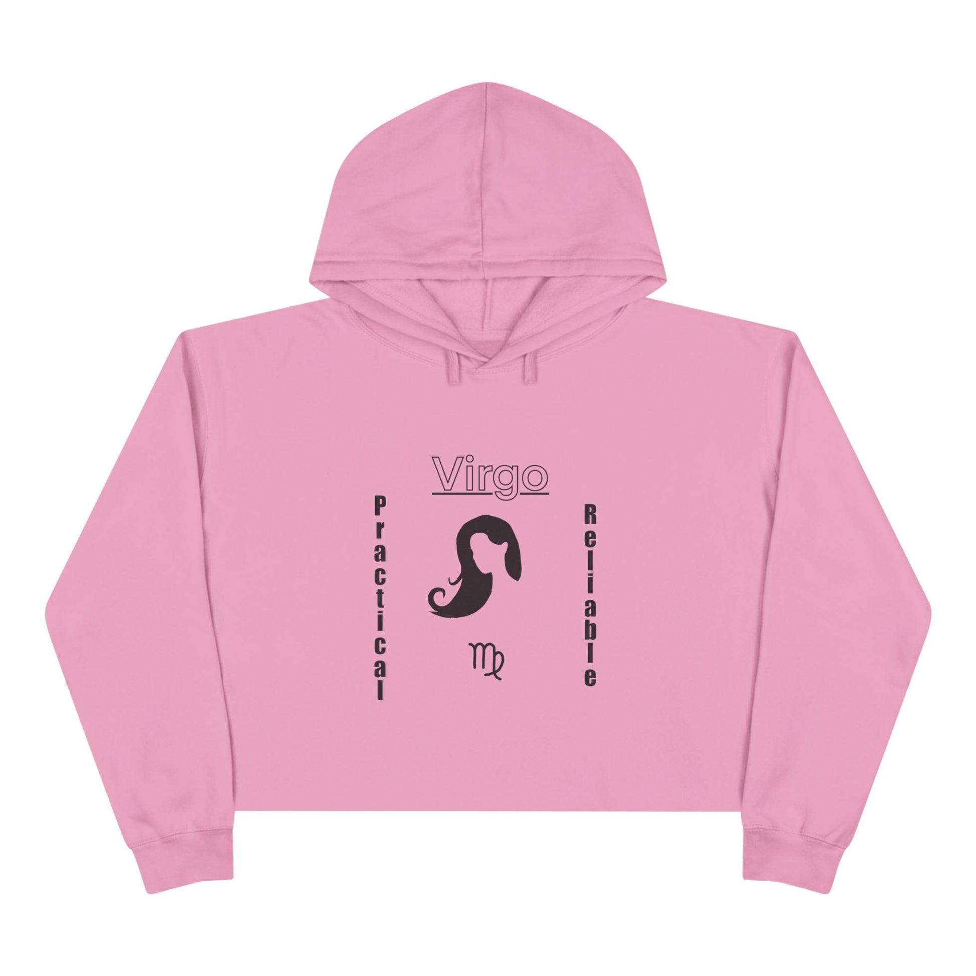Virgo Crop Hoodie - Practical & Reliable, Astrology Gift, Zodiac Sweatshirt, Horoscope Apparel, Virgo Season Clothing, Personalized [...]