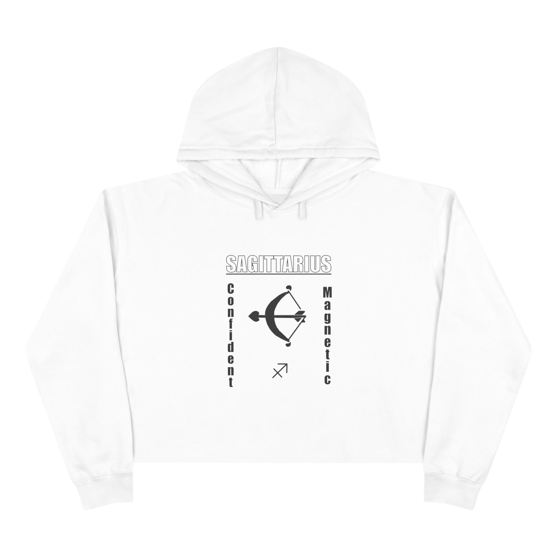 Sagittarius Crop Hoodie - Confident & Magnetic, Astrology Gift, Zodiac Apparel, Trendy Fashion, Casual Wear, Birthday Present