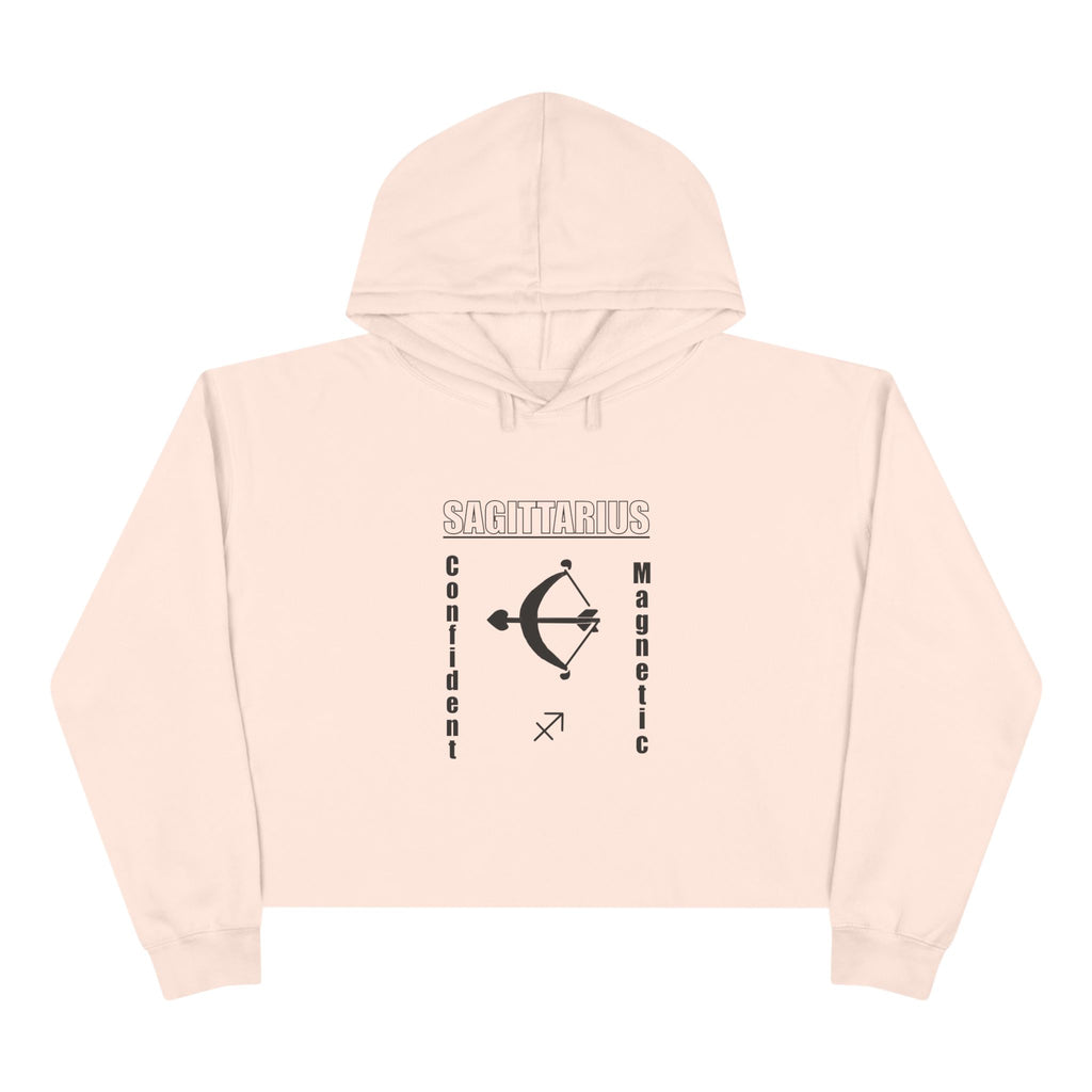 Sagittarius Crop Hoodie - Confident & Magnetic, Astrology Gift, Zodiac Apparel, Trendy Fashion, Casual Wear, Birthday Present