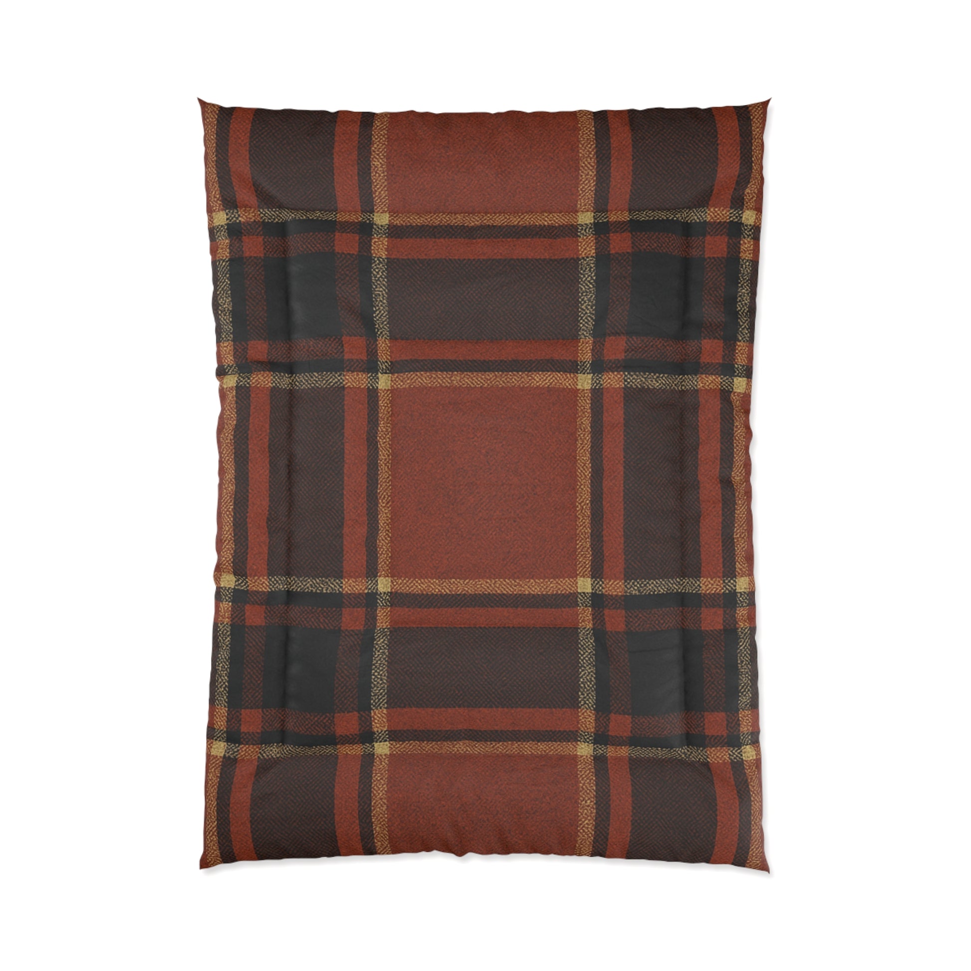 Plaid Comforter - Cozy Blanket for Home, Rustic Style Bedding, Warm Quilt for Fall, Perfect for Gifting, Bedroom Decor