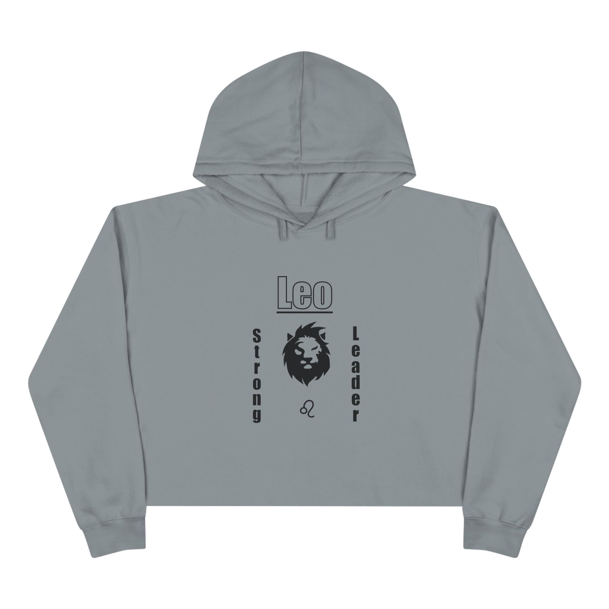 Leo Zodiac Crop Hoodie - Strong Leader Gift, Astrology Apparel, Astrology Gifts, Zodiac Sign Hoodie, Horoscope Fashion