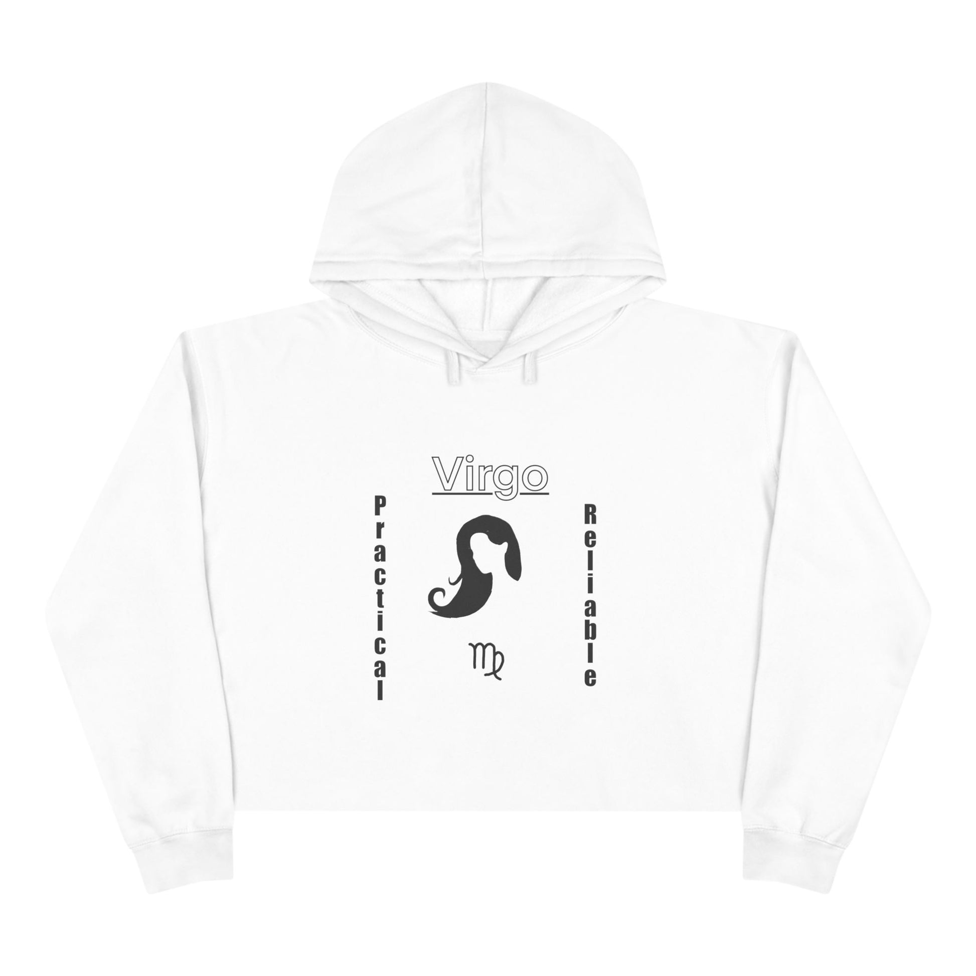 Virgo Crop Hoodie - Practical & Reliable, Astrology Gift, Zodiac Sweatshirt, Horoscope Apparel, Virgo Season Clothing, Personalized [...]